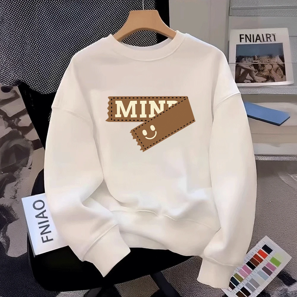 仓石一树加绒圆领长袖卫衣男士秋冬新款潮流美式街头痞帅潮男上衣