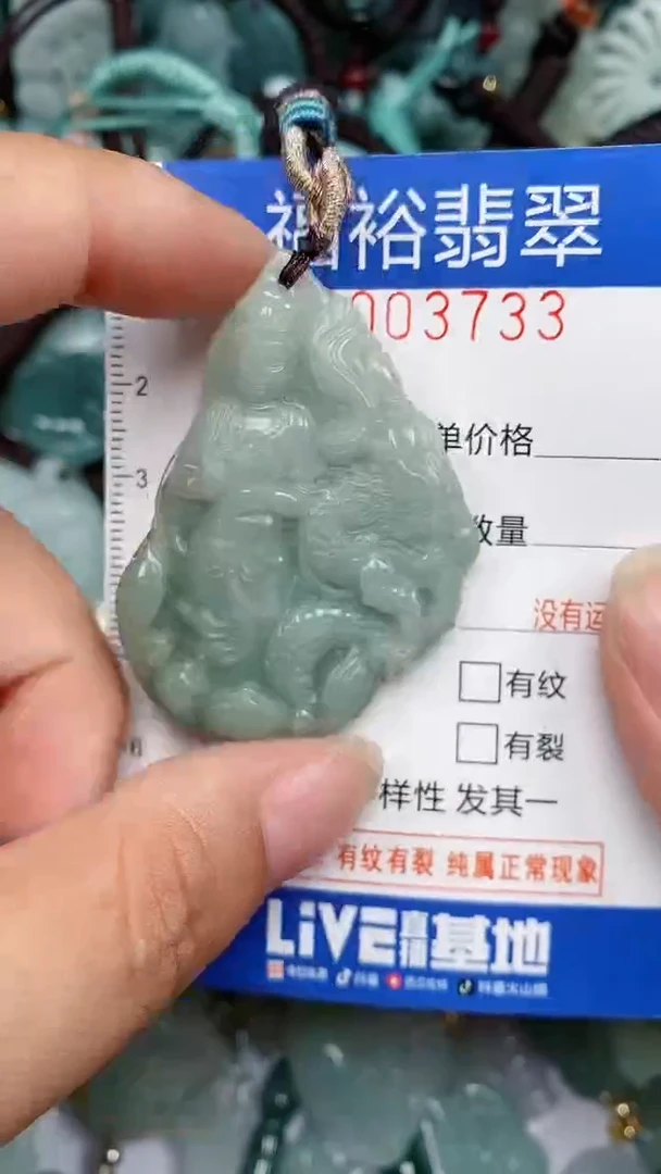 翡翠未镶嵌颈饰...0003733