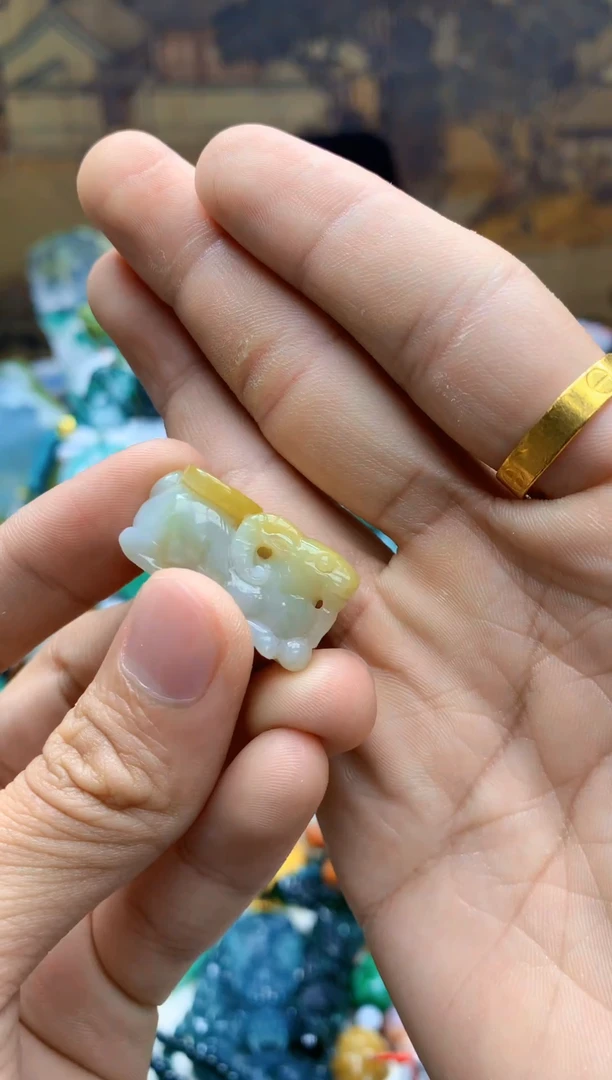 颈饰未镶嵌翡翠天然A货翡翠
