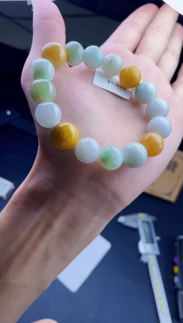 未镶嵌手链翡翠珠串