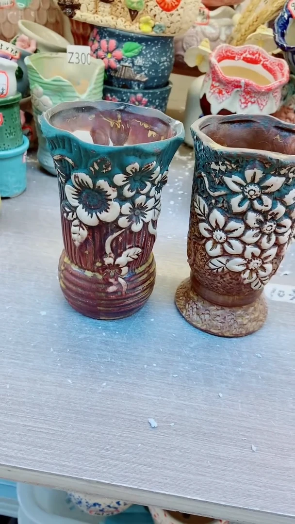 【闪购商品】陶瓷@@B16复古老桩2件套