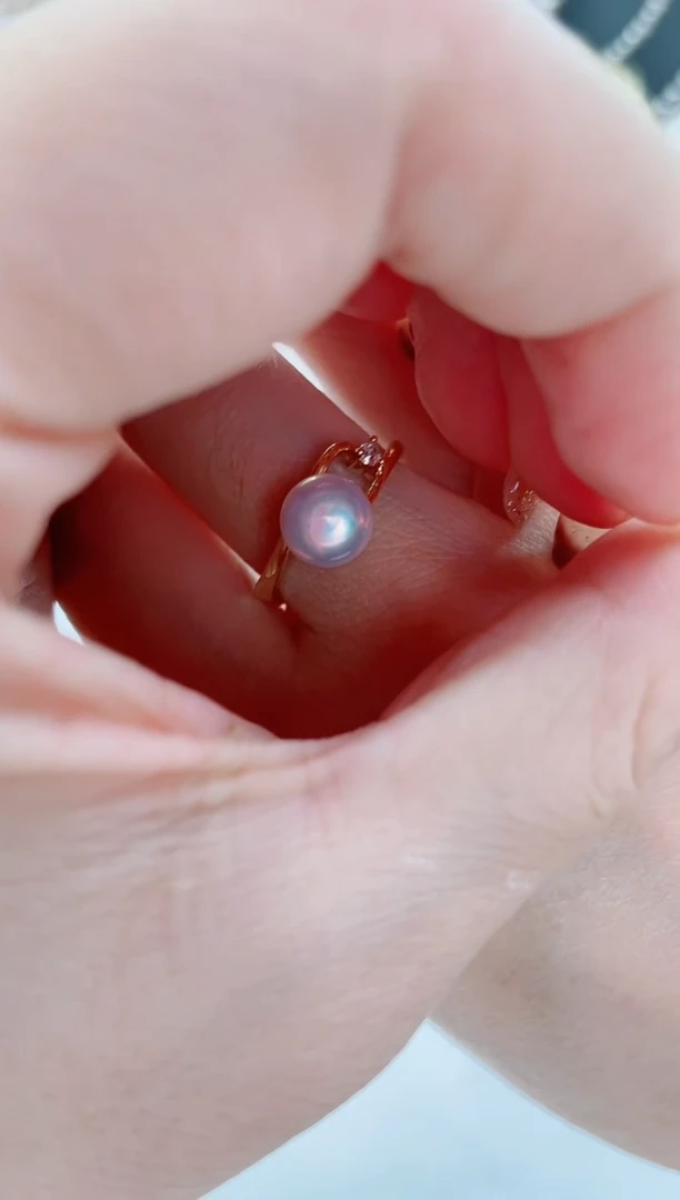未镶嵌淡水珍珠戒指戒指