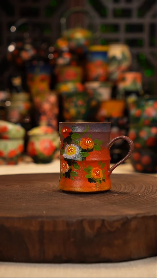 油画   釉下彩    杯子