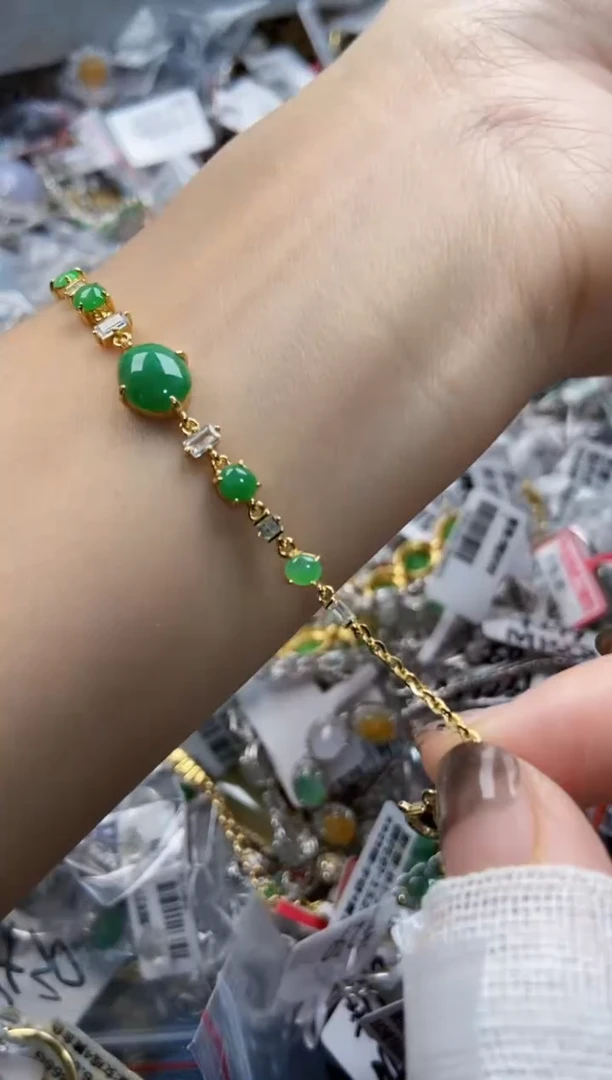 银S925镶嵌戒指翡翠111     2