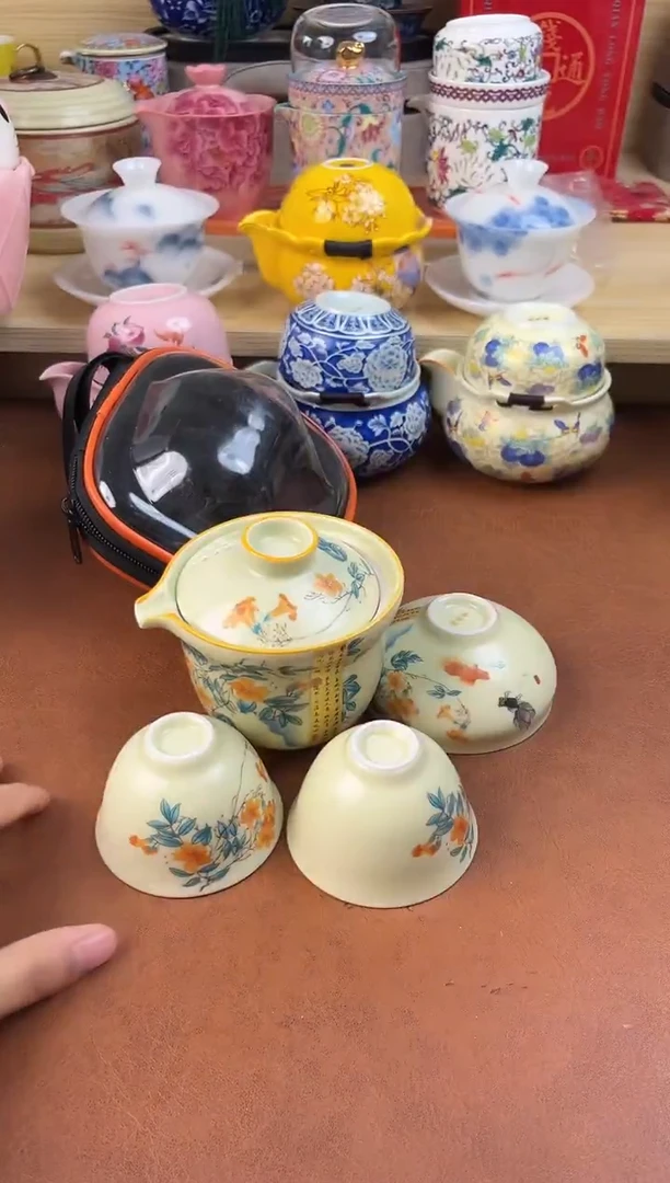 陶陶瓷茶具摆件旅行套组