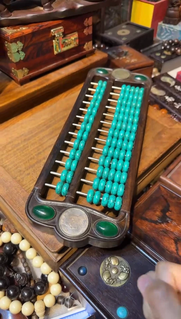 木算盘绿汉镶嵌