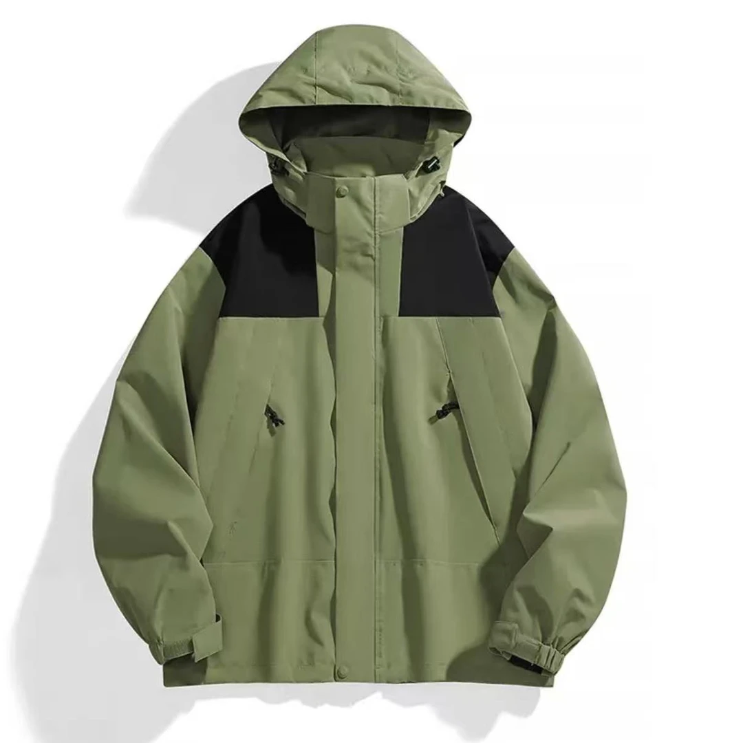 QW002【‌聆风镇】春秋冲锋衣夹克户外登上山百搭通勤