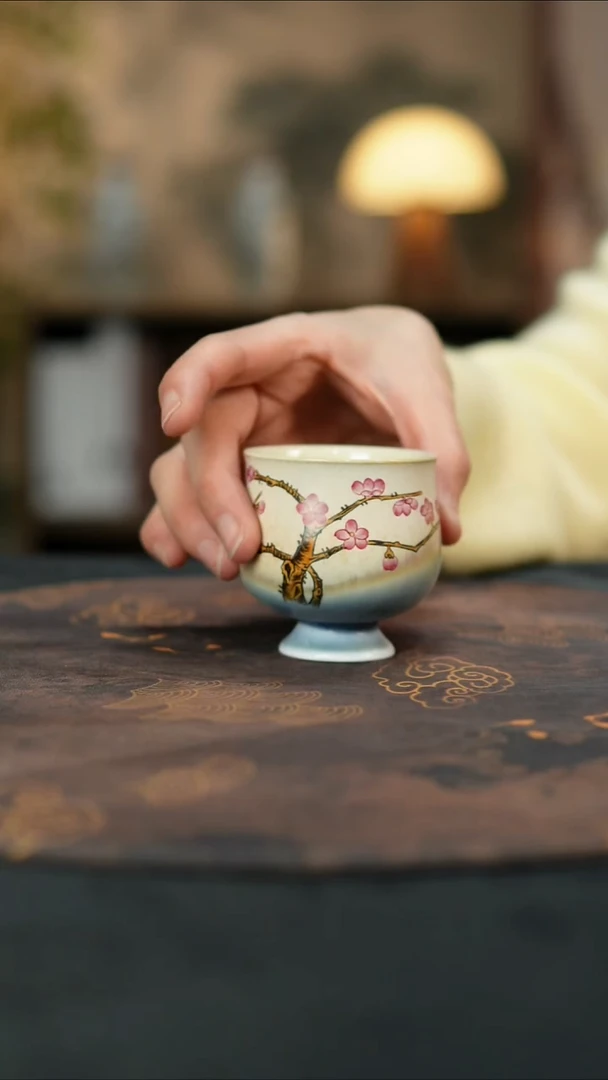 景德镇陶瓷杯碗柴烧多人