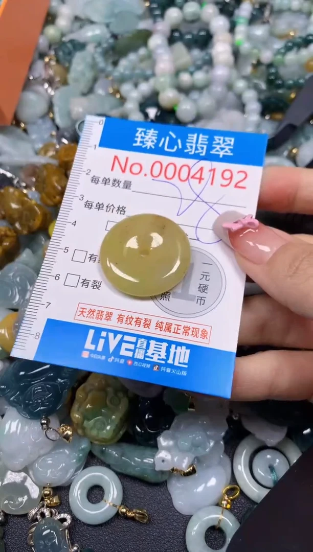 【闪购商品】翡翠颈饰未镶嵌含绳0004192
