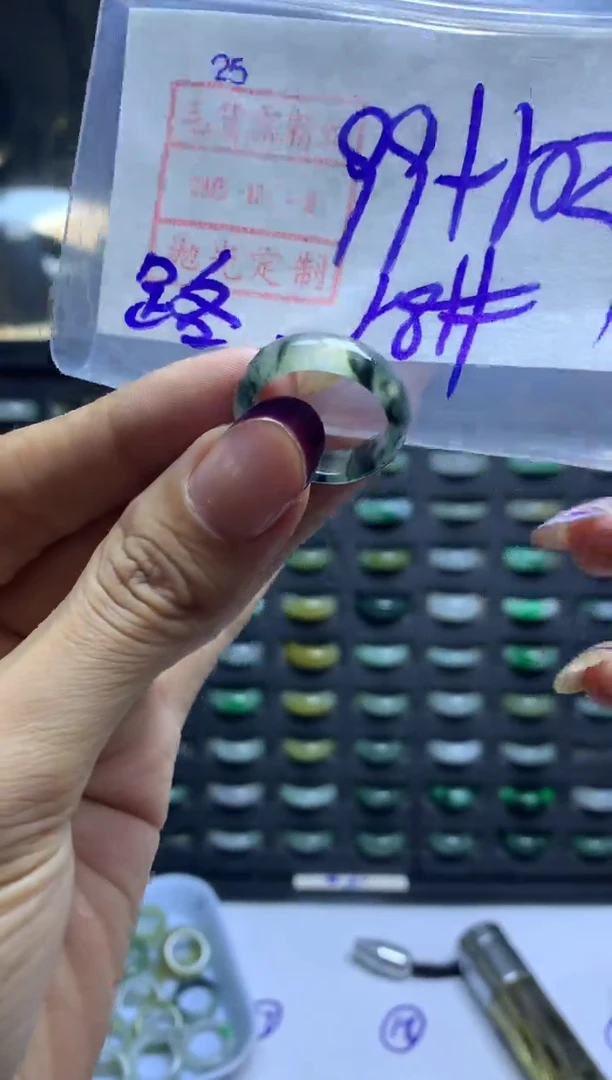 未镶嵌定制翡翠￥****￥戒圈18*-109元毛货需精抛光