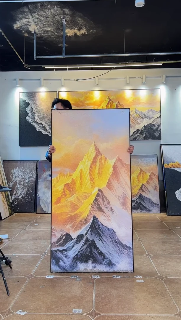 80*160 日照金山 黑框