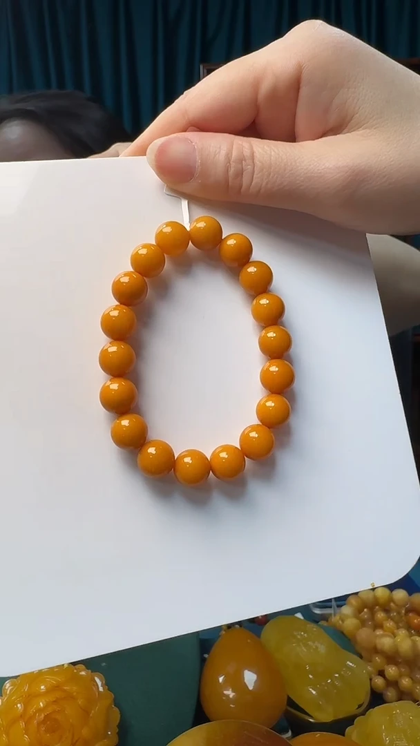未镶嵌琥珀手串蜜蜡圆珠手串
