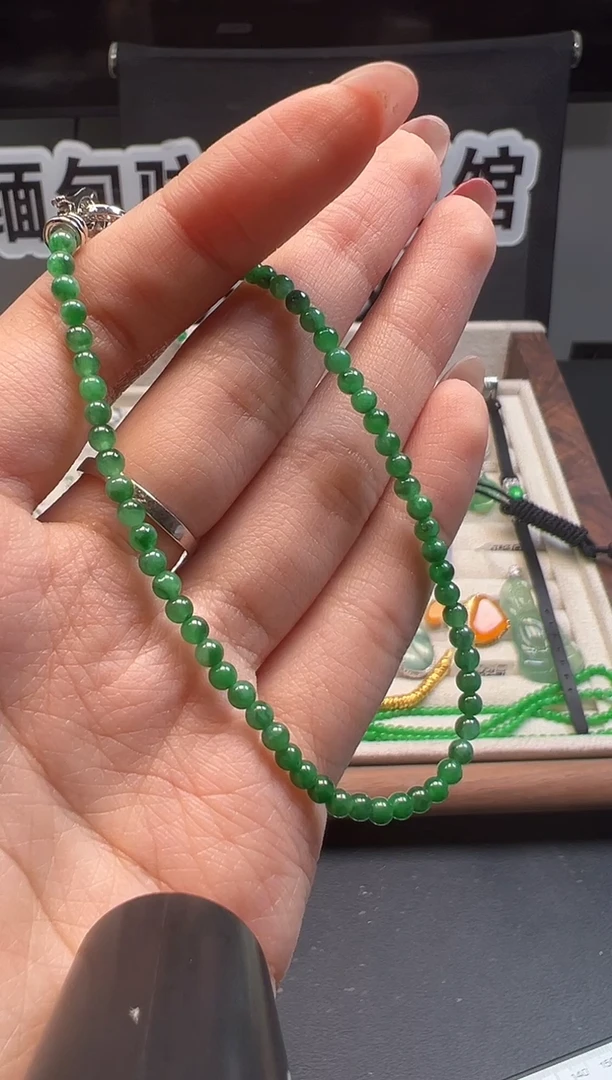 未镶嵌手串翡翠 缅甸珠宝严选