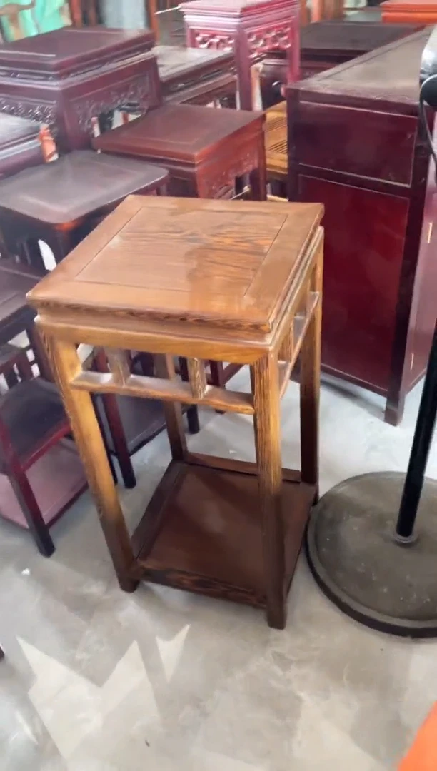 鸡翅木类成套家具花架（轻微小瑕疵 不退不换）