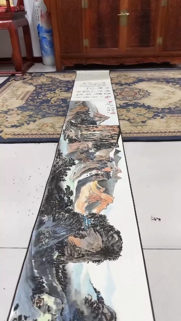 国画赵一农-国画山水长卷