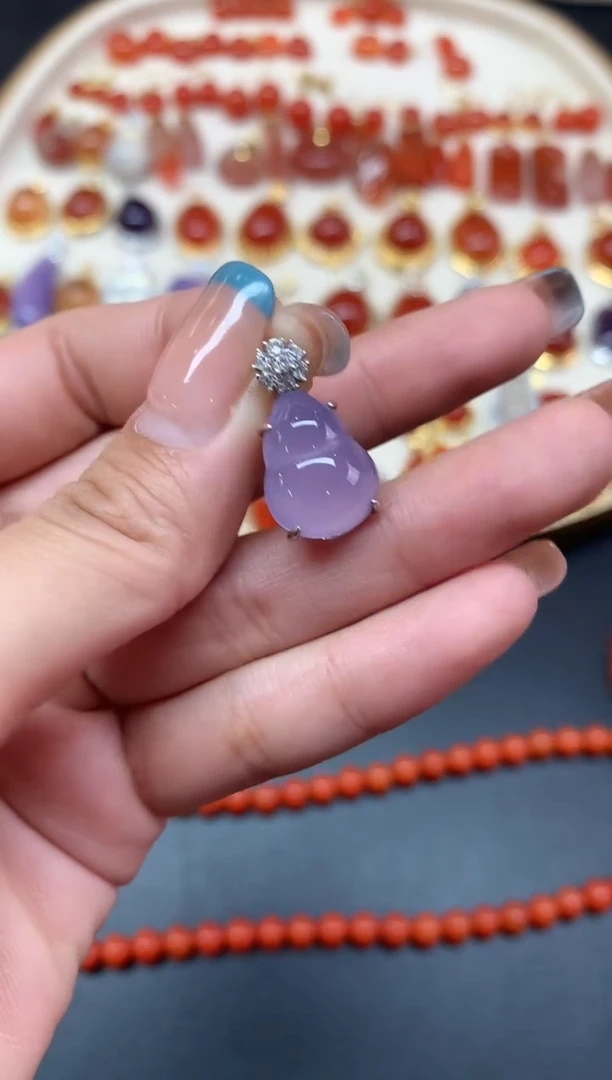 【闪购商品】玛瑙/玉髓吊坠银S925镶嵌吊坠A43|299