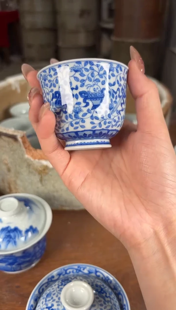 杯看山柴窑青花看山柴窑青花