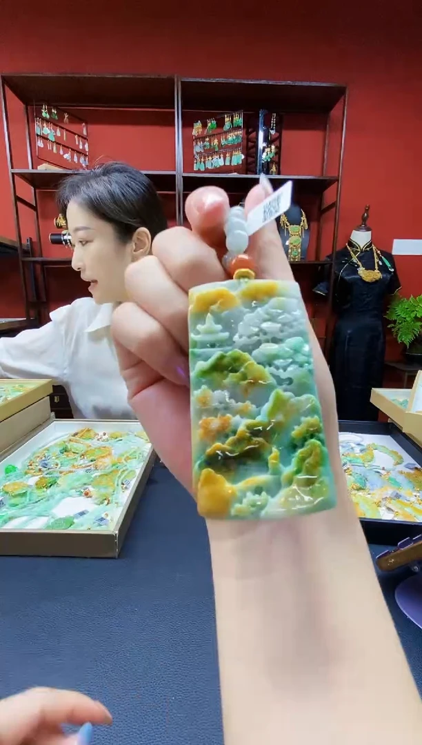 颈饰未镶嵌翡翠翡翠吊坠