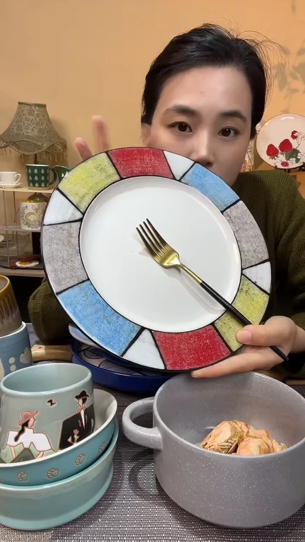 瓷片瑕疵款 11英寸盘 介意勿拍