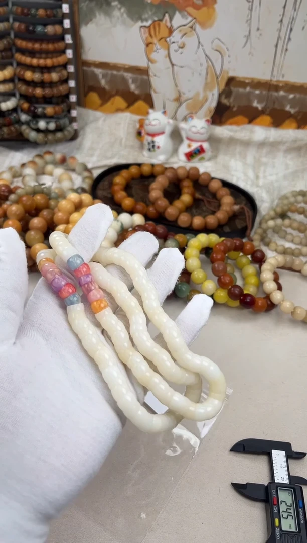 菩提根/象牙果手串a837卡1.0 机抛微瑕