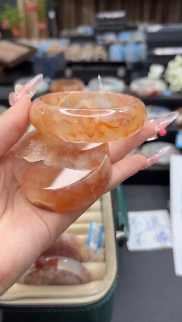 未镶嵌手镯石英质玉172(57圈赠送镯心)不退不换