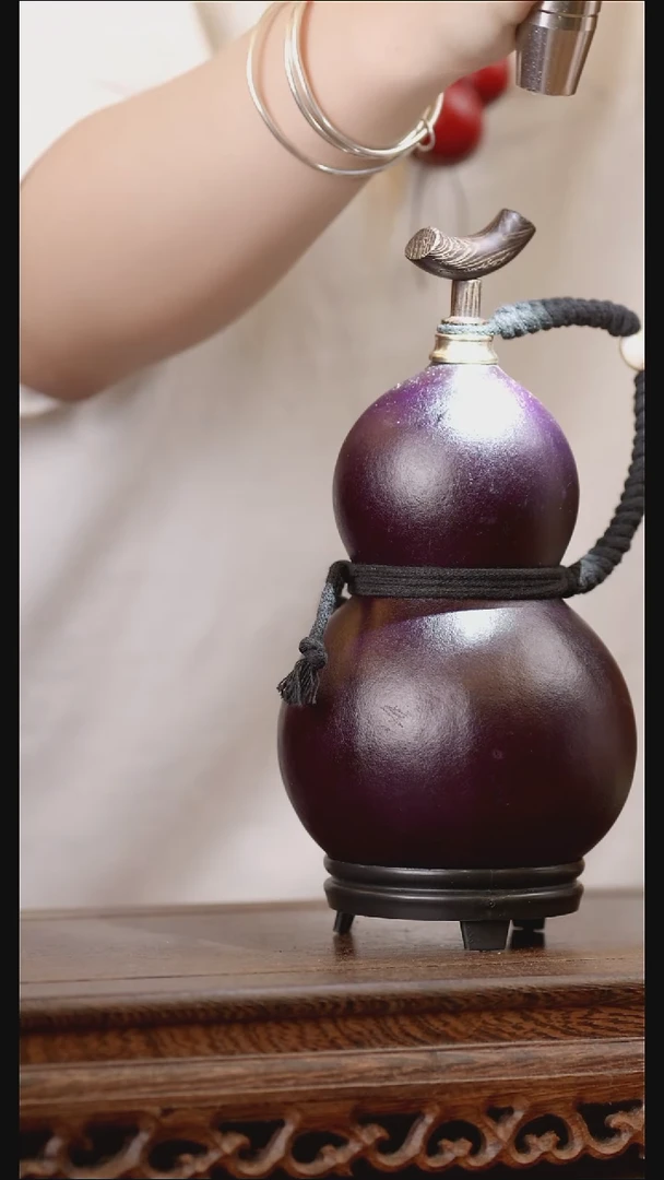 306号精品天然大漆酒葫芦一物一拍~