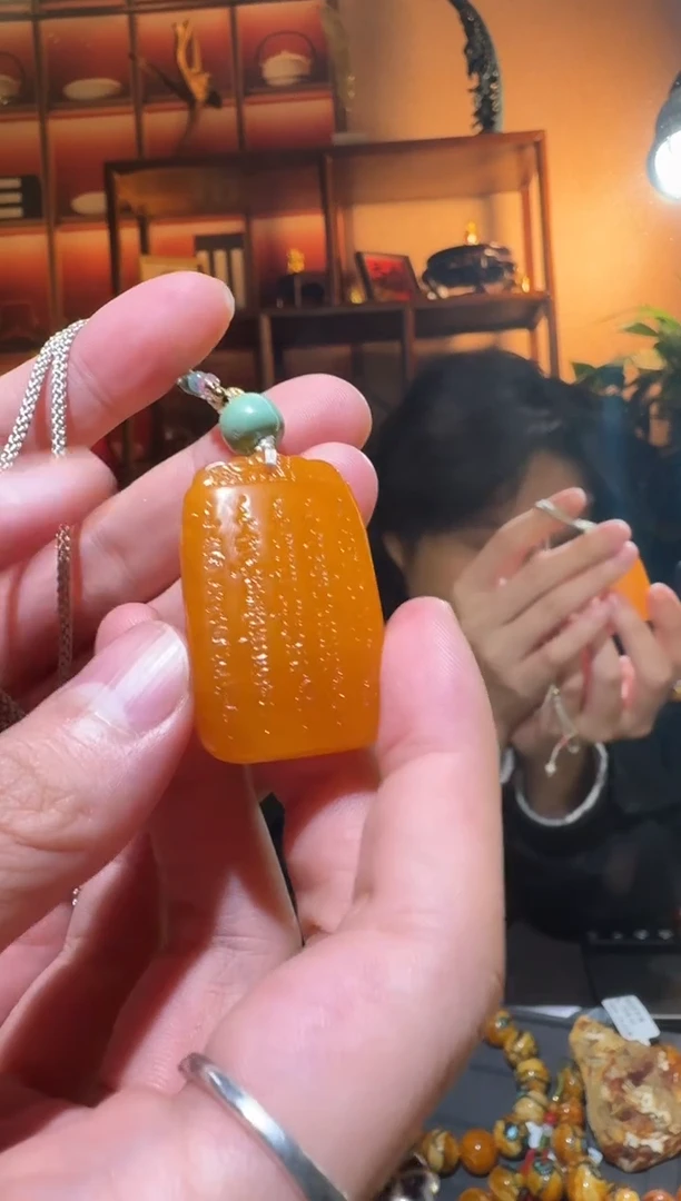 蜜蜡颈饰未镶嵌1256天然蜜蜡珠宝奇石