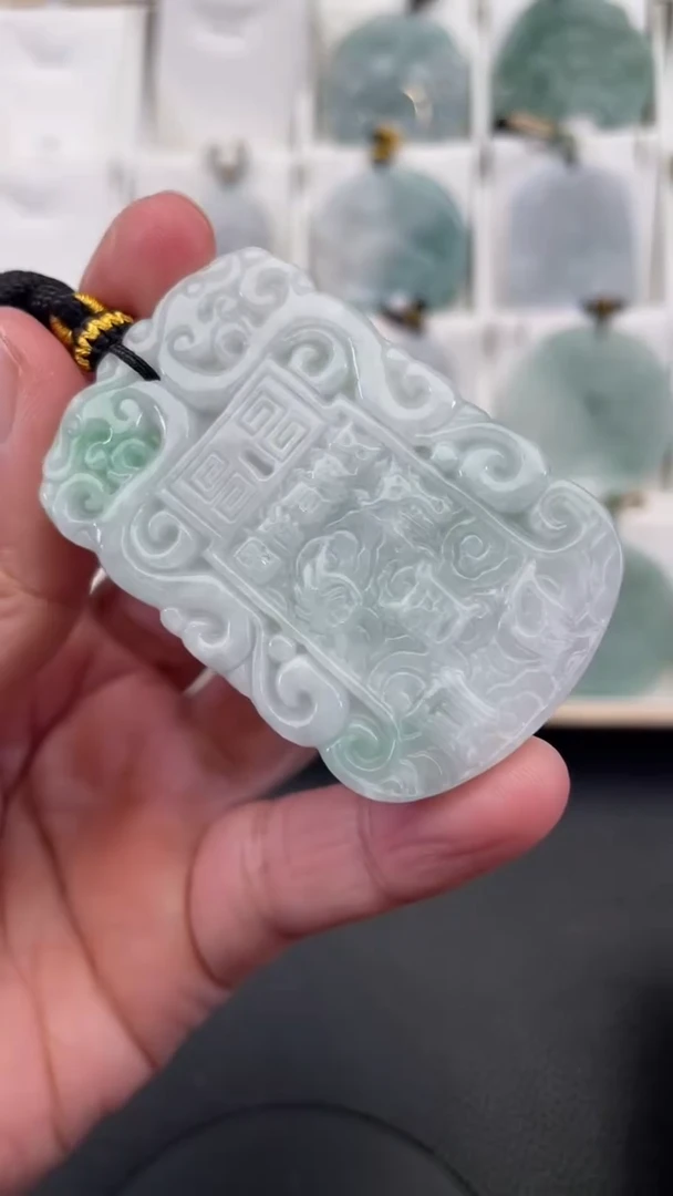 颈饰未镶嵌翡翠天然缅甸翡翠A货563