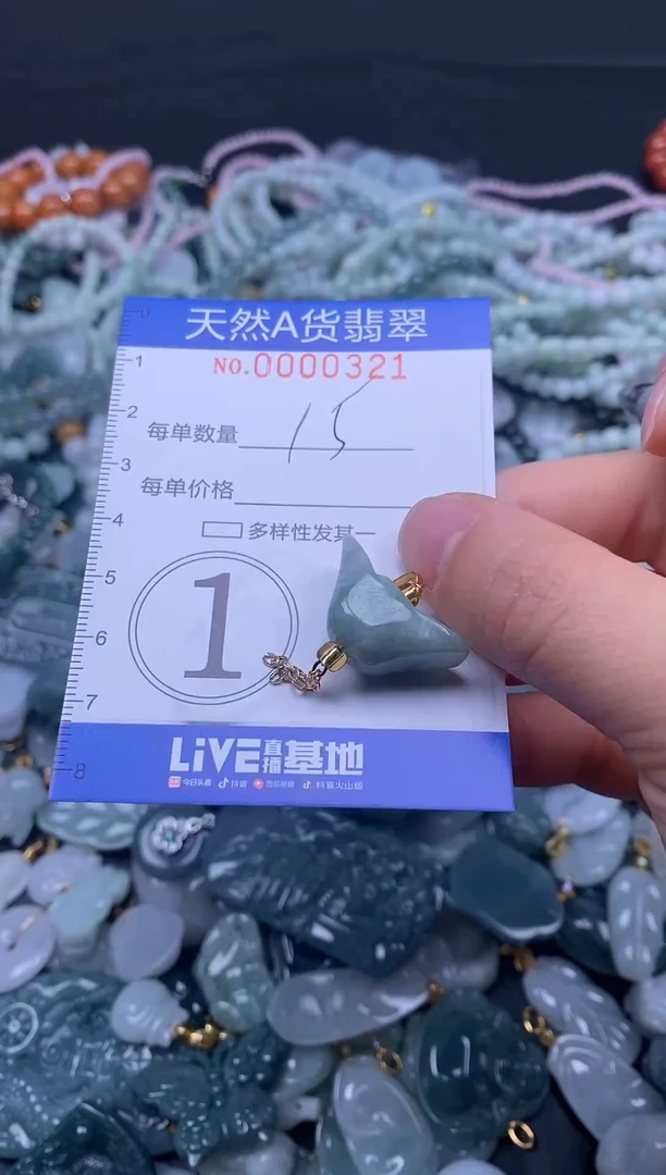 颈饰未镶嵌翡翠天然A货翡翠000321