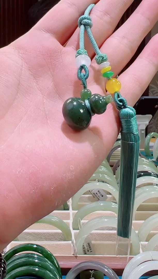 吊坠(不含链)未镶嵌和田玉碧玉葫芦