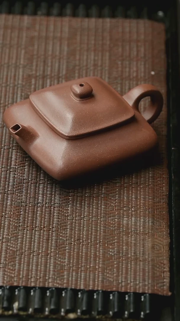 【闪购商品】紫砂茶壶五堂 寒灰老人-紫泥