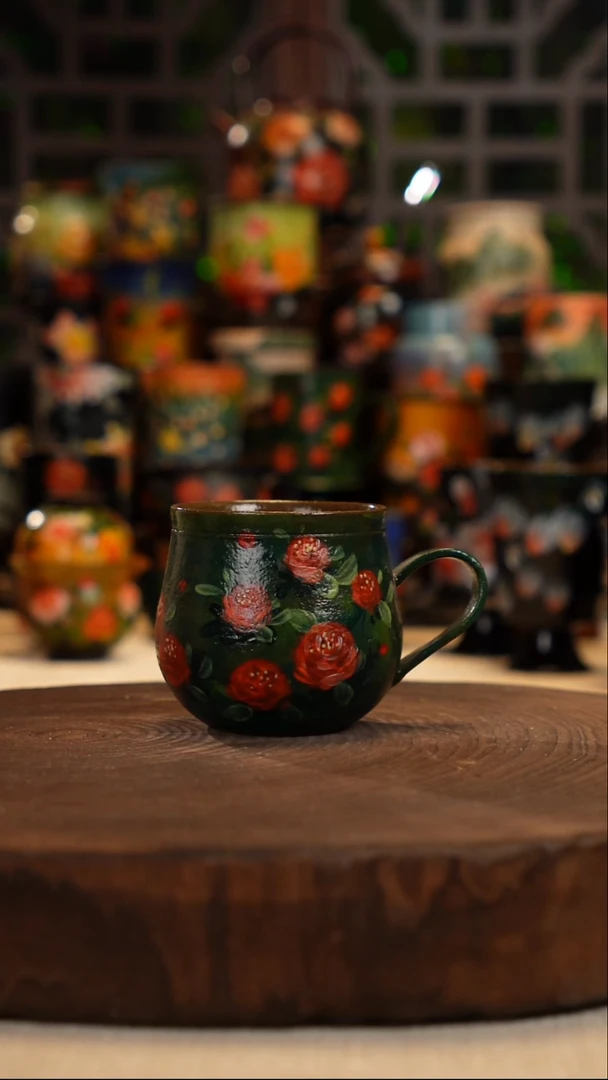 油画   釉下彩   杯子