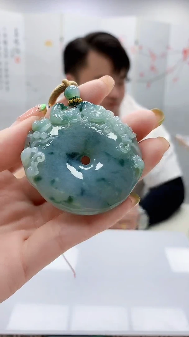 未镶嵌定制翡翠5060ry-毛货挂件4