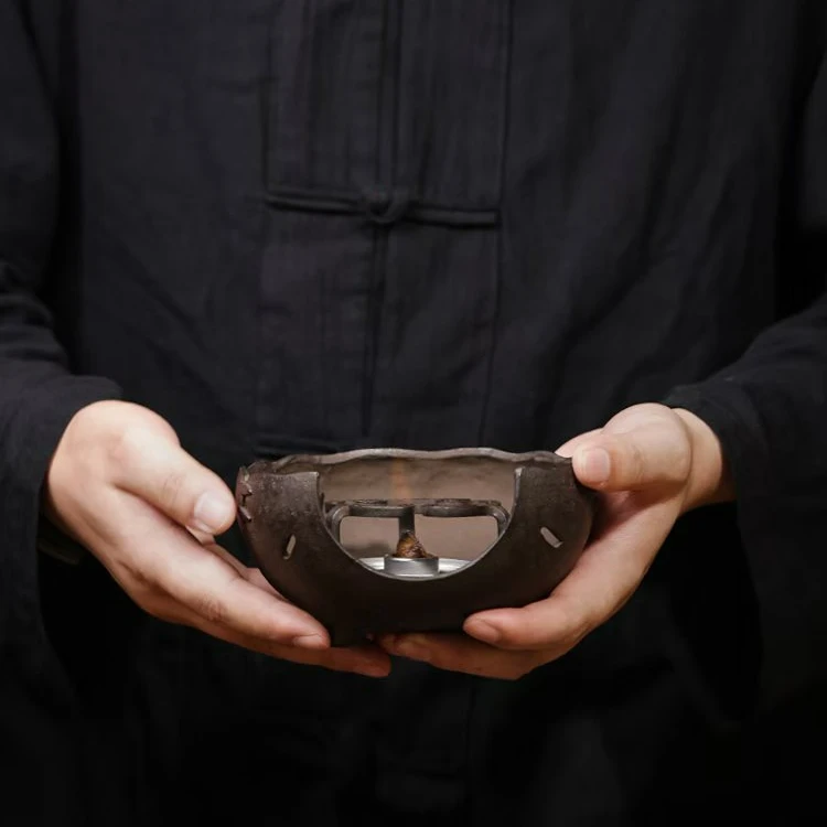 手工侘寂风铁炉酒精蜡烛炉（高度7口径14.5底经7.5）铺子