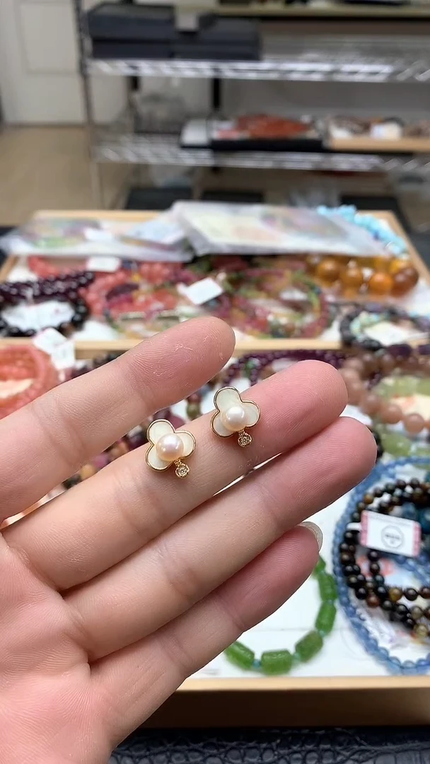 【闪购商品】淡水珍珠耳饰合金手链1