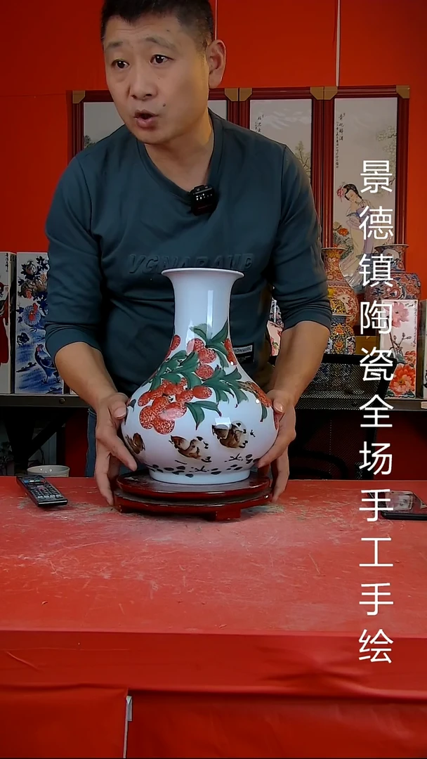 摆件陶景德镇陶瓷 全场手工手绘