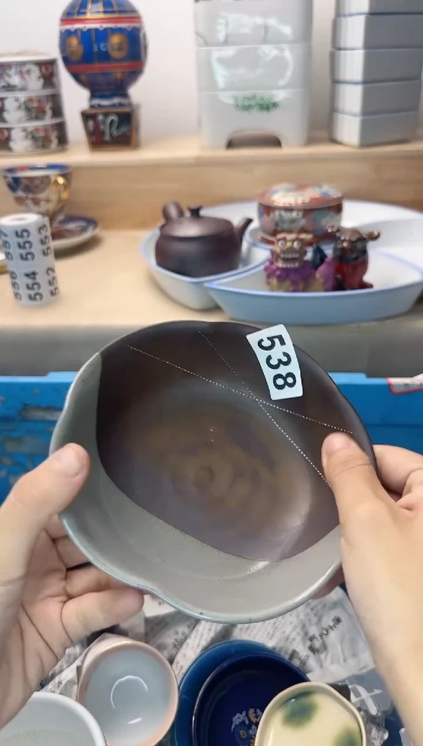 茶杯紫砂w*l538陶艺中古瓷器满18米包邮