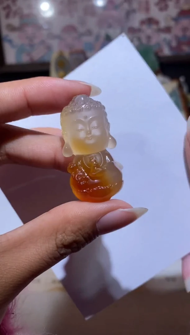 【闪购商品】玛瑙/玉髓颈饰未镶嵌药师宝宝佛