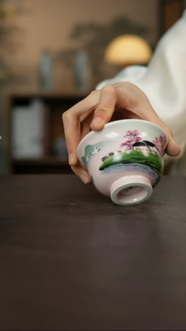 杯景德镇陶瓷杯碗柴烧瑕疵