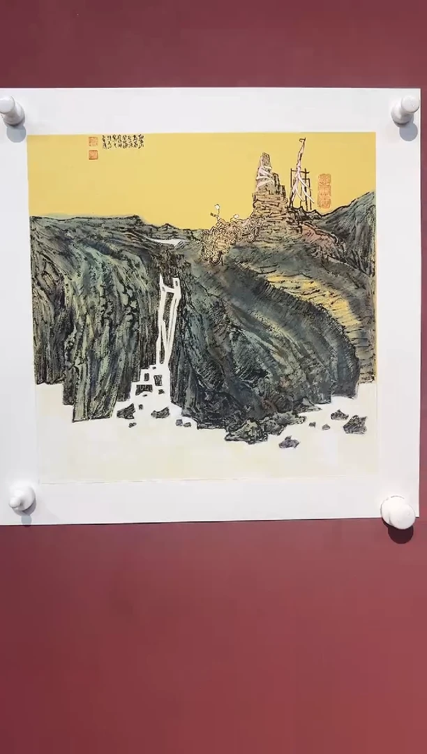 国画段保国 教授 1.5平尺山水作品