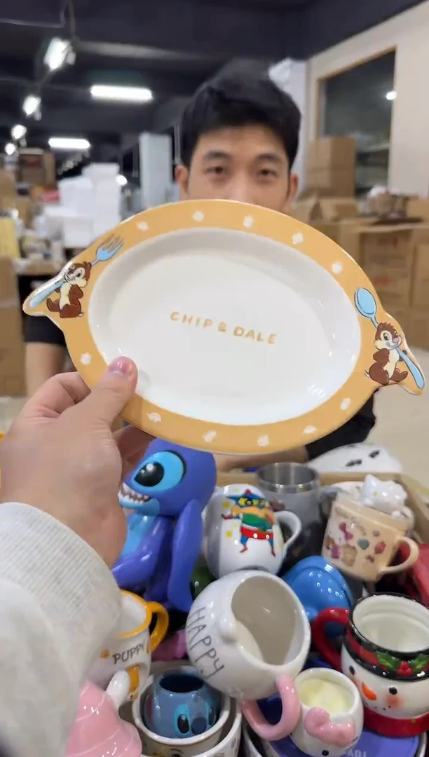 瓷片原盒奇奇蒂蒂餐盘