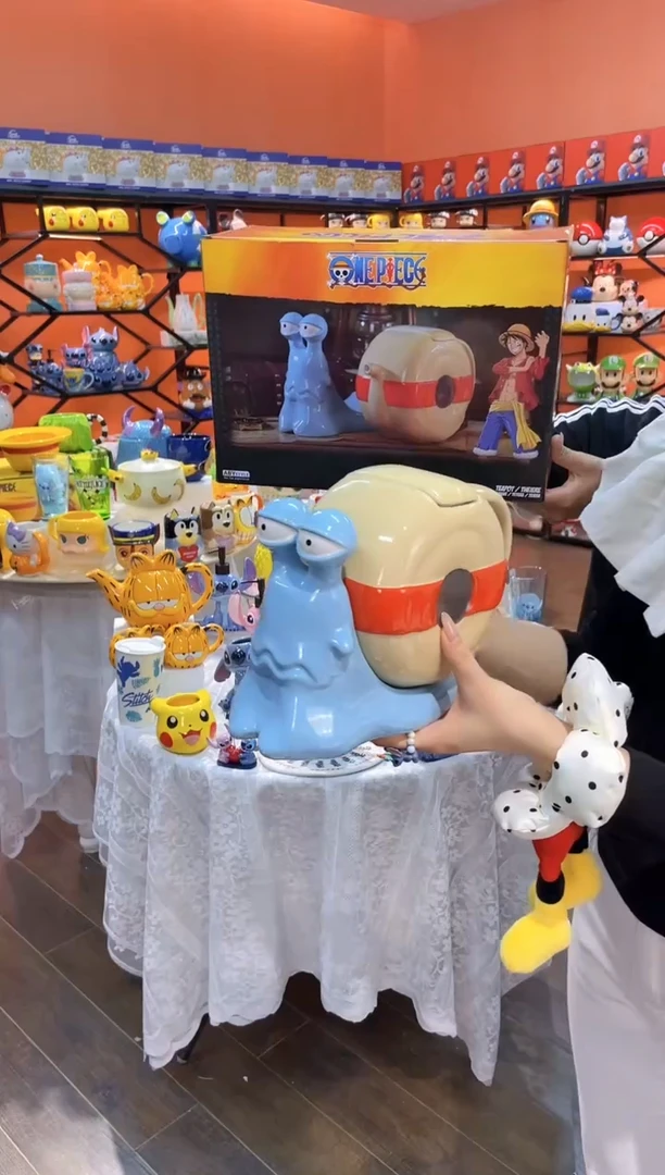 瓷片@@海贼王电话虫水壶（原盒）