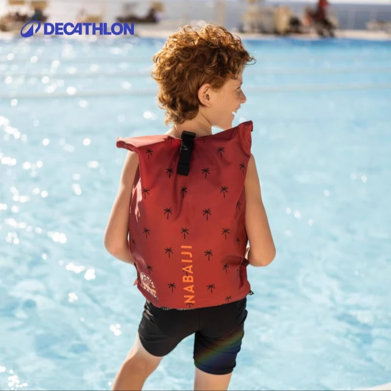 迪卡侬健身包游泳训练袋15L大容量双肩网布防泼水束口包313430