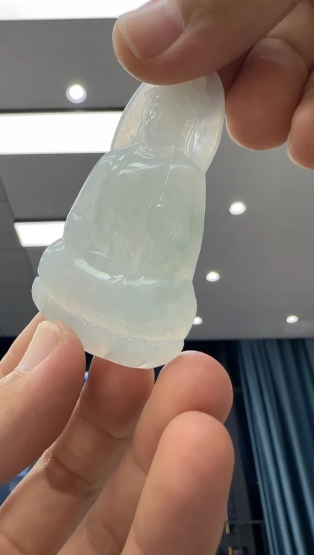 颈饰未镶嵌翡翠天然翡翠A货孤品一件