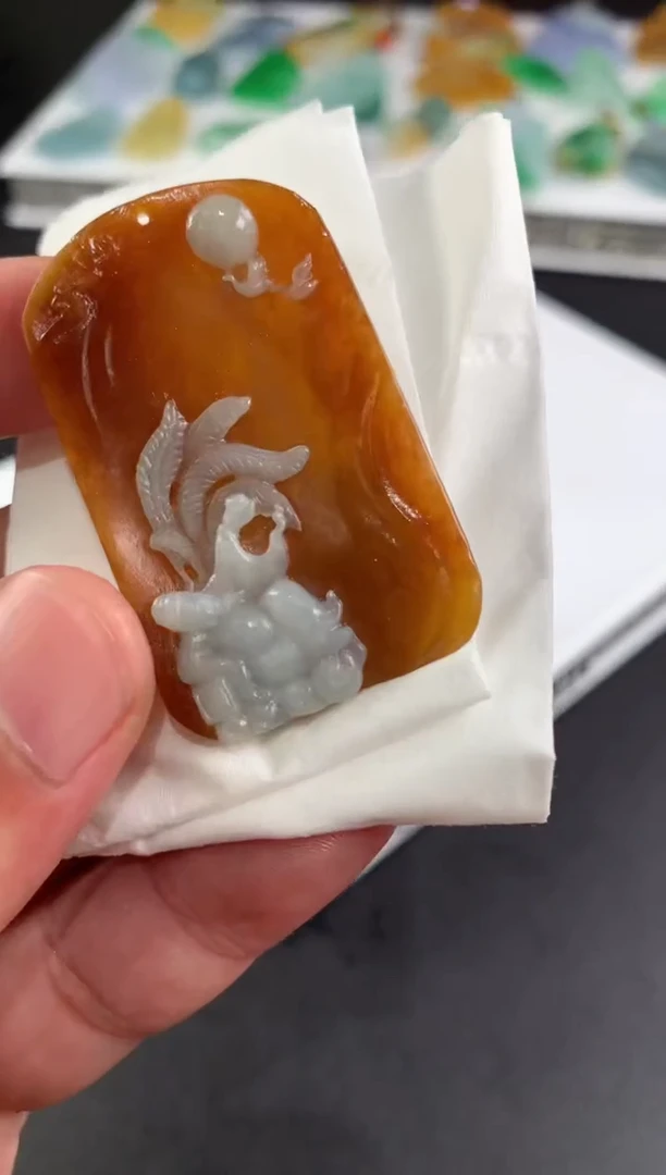 未镶嵌定制翡翠印翡翠