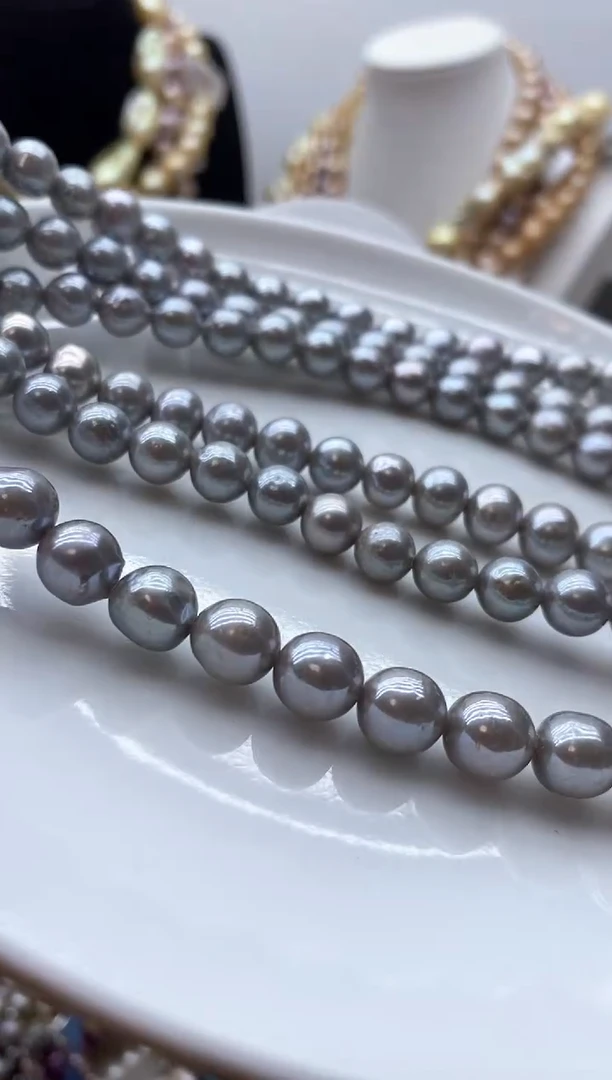 【闪购商品】淡水珍珠颈饰钛钢156