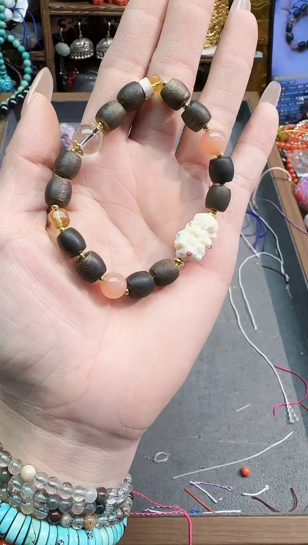 玛瑙/玉髓手链未镶嵌拍3单
