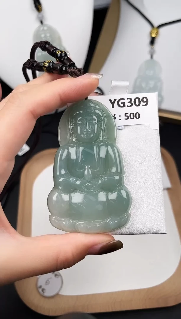颈饰未镶嵌翡翠YG309超大观音