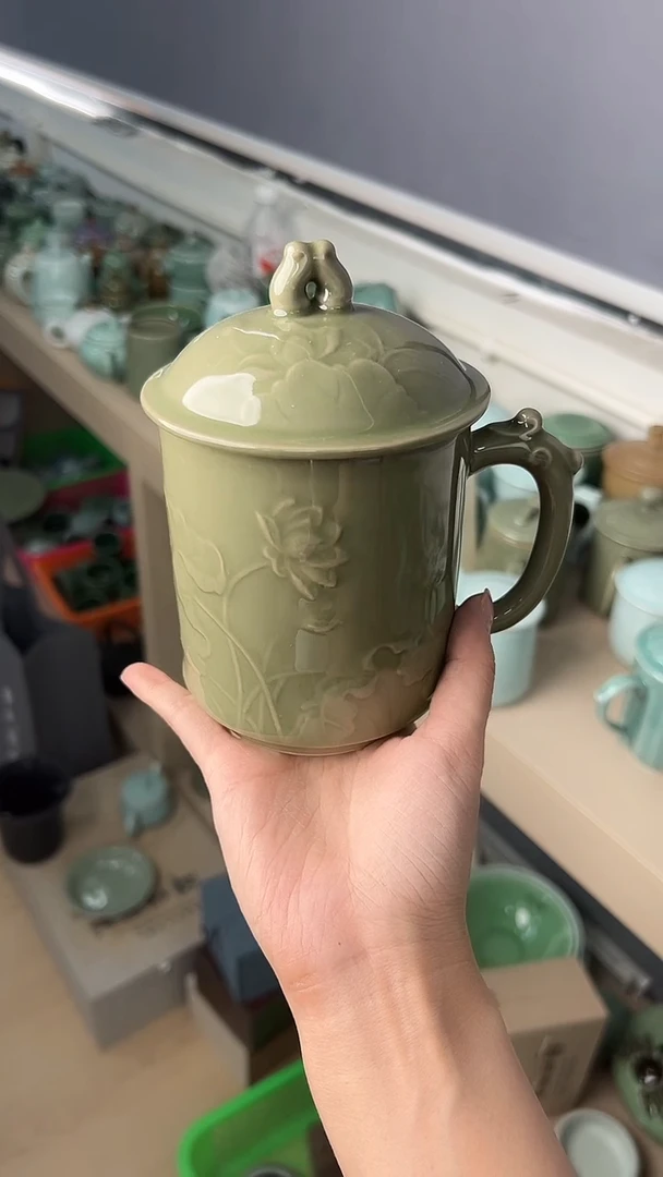 龙泉云间青瓷小米茶器