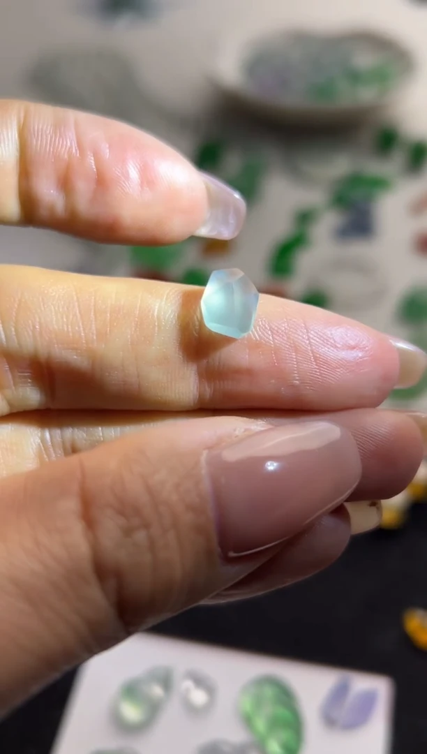 【闪购商品】定制翡翠未镶嵌随行切割面1380+138-xxf047